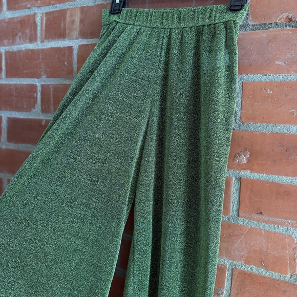 Oserée Lumière Olive-Green Wide-Leg Lounge Pants - Picture 6 of 15